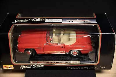 Maisto 1:18 1/18 Scale Diecast Mercedes 190SL Special Edition Model Car • $5.51