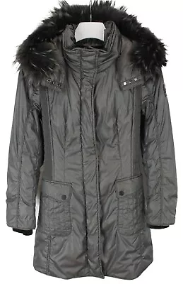 MONTECORE Women's SMALL Fur Hood Filled Below Hips Jacket • $164.84