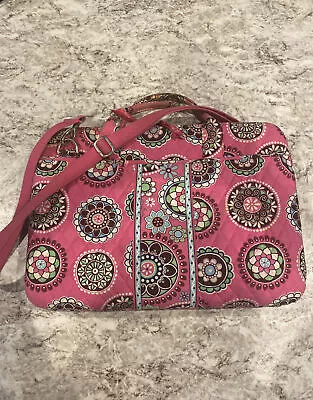 Vera Bradley Workstation Padded Crossbody W/ Strap Laptop Bag Very Berry Paisley • $24.99