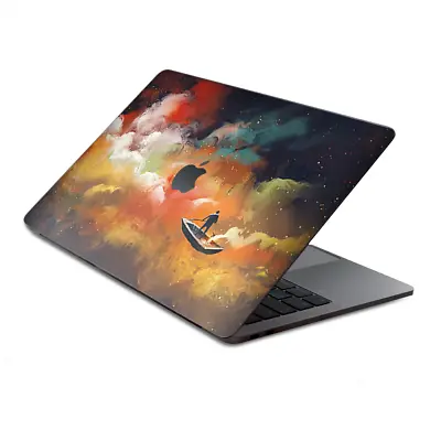 Skins Wrap For MacBook Pro 15 Inch Retina Touch  Orange Red Blue Galaxy Boat • $16.98