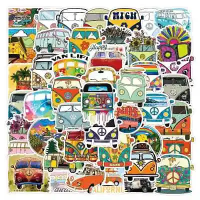 50 Hippie VW Van Stickers For Laptop/Water Bottle/Phone Case/Notebook • $4.99