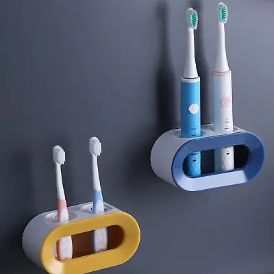 Adhesive Wall Mounted Electric Toothbrush Holder Stand Rack Bathroom Organizer • $12.99