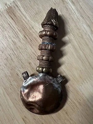Antique Mongolian Buddhist Small Copper Lama's Flask • $49.99