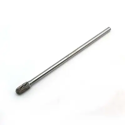 TEMO SC-3L6 Double Cut CARBIDE ROTARY BURR FILE 3/8 Cylind Ball 1/4 D 6 L Shank • $17.99