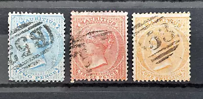 MAURITIUS Stamps GB 1863 QV CC CROWN WMK / VFU / MR576 • $0.99
