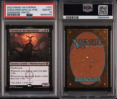 Sheoldred The Apocalypse #107 Dominaria United 2022 Magic The Gathering PSA 10 • $210