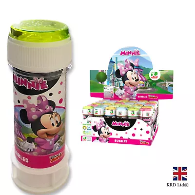 Minnie Mouse Bubble Liquid Tubs Kids Birthday Party Loot Bag Fillers Toy Gifts • £7.70