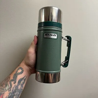 Stanley Classic Stainless Steel Thermos Vacuum 24oz Camping Cold Hot • $18.95