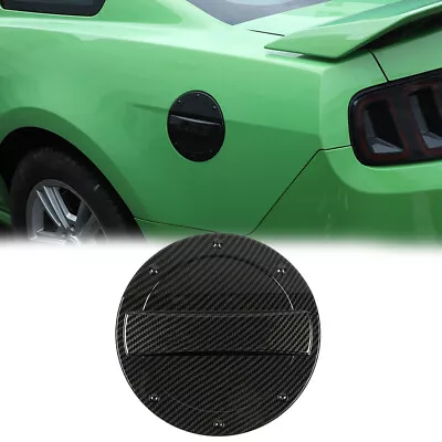 Filler Fuel Door Tank Gas Cap Cover Trim For Ford Mustang 2010-2014 Carbon Fiber • $18.99