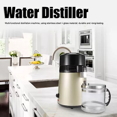 4L Water Distiller Machine Stainless Steel Distillation Equipment • $397.20