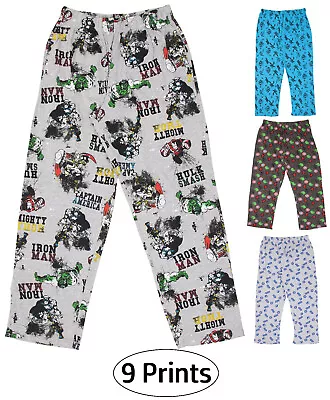 Mens Character Lounge Pyjama Bottoms S M L Xl Xxl 9 Styles Sleep Pj Pants New • £7.99