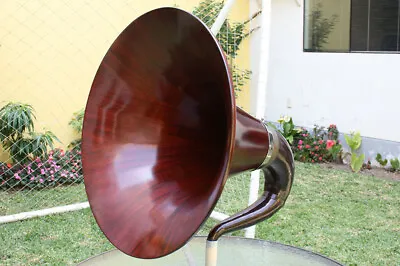 Reproduction Mahogany Wood Horn Edison Opera Music Master For Phonographs • $1100