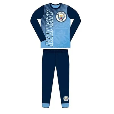 £6.99 • Buy Manchester City Boys Pyjamas Pjs Football M.C.F.C Man City Children  4-12 Years