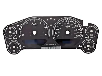 Gauge Face Overlay For 2007 - 2013 Silverado Sierra Tahoe Gas Small Text OE MPH • $35.96