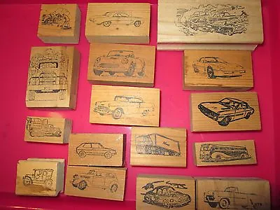 Car & Truck Rubber Stamps Chevy Ford Buick Ferrari Volkswagen Jeep Corvette • $8.95