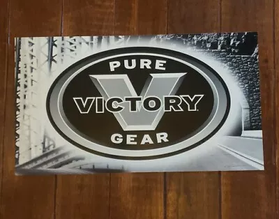 Vintage Pure VICTORY Gear Early Motorcycle Factory Dealer Advertising Sign RARE  • $115