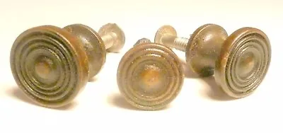 Vintage * CHENEY GRAMAPHONE PHONO -Style 6:   3 BRASS DOOR KNOBS  • $30