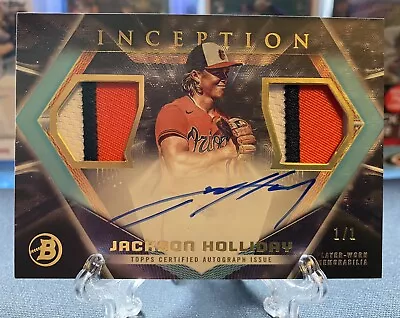 2023 Bowman Inception Jackson Holliday Dual Relic Autograph FoilFractor 1/1! • $7500