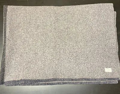 Vintage DND Military Gray Wool Blanket Throw Thermal 70X51 Renfrew 40s 50s • $89