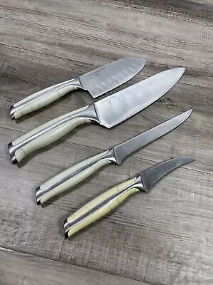 🔥 4 Wolfgang Puck Bistro Collection Santoku Knife Set • $39.80