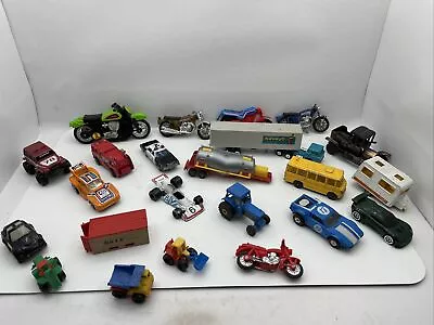 Vintage Toy Car Truck Motorcycle Lot Plastic Metal • $9.99