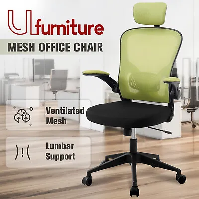 $119.90 • Buy Mesh Office Chair Ergonomic Gaming Computer Chairs Executive Work Seat Green AU