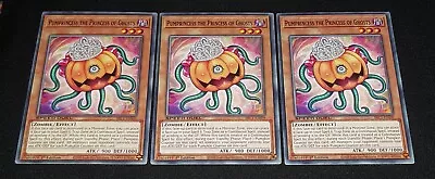 Yu-gi-oh! TCG 3x Pumprincess The Princess Of Ghosts SBC1-ENI09 X3 COMMON YUGIOH! • $6