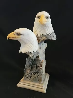 Mill Creek Studios Sculptures Double Eagle Heads 2003 Oversee 38480 Signed  • $43.99