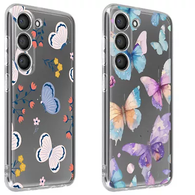 Butterfly Pattern Back Case Phone Cover For Samsung A50 A10 J6 J8 J5 J7 A20 A40 • $10.66