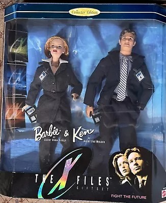 Mattel X-Files Barbie Ken Doll Set NRFB 1998 Muldor Skully • $185