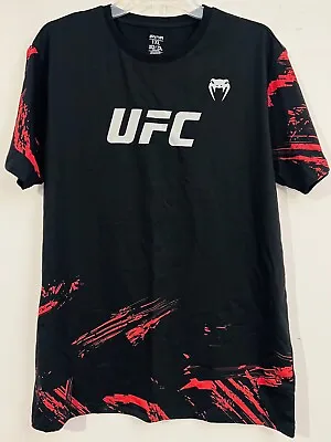 Venum UFC Walkout Shirt Black/Red XL Short Sleeve Training Gym Workout • $24.99