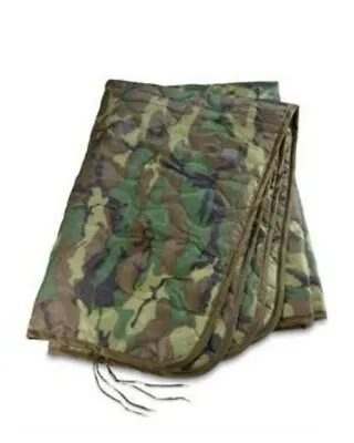 USGI Military Woodland Camo Poncho Liner WOOBIE Army Blanket NEW WITH TAGS • $39.95