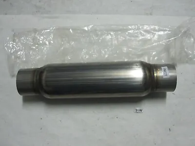 3 Inlet/Outlet Exhaust Muffler Resonator 4  Round Body- 17  Long • $52.01