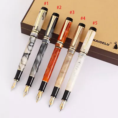 New Kaigelu 316 Celluloid Fountain Pen Iridium EF/ F/ M Nib Writing Gift Pen • $24.25