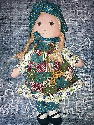 Knickerbocker Toy Co The Original Holly Hobbie Soft Fabric Doll Vintage 15  • $14.99