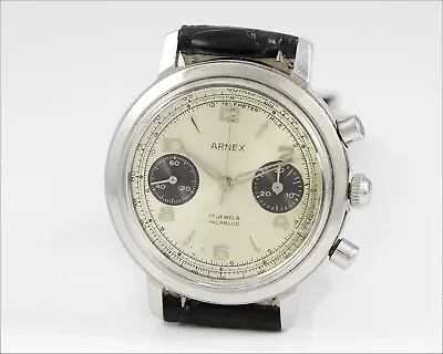 Vintage ARNEX Chronograph Watch - Manual Wind - Valjoux 7733 • $649.99