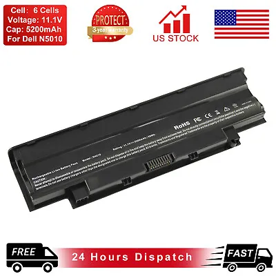 57Wh Battery For Dell J1KND 312-0233 04YRJH FMHC10 TKV2V YXVK2 J4XDH 9TCXN 9T48V • $16.89