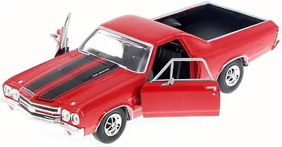 1970 Chevrolet El Camino SS 396 Red 1/24 Diecast Model Car • $39.58