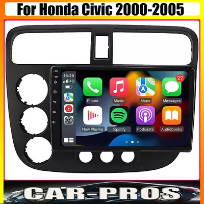 For Honda Civic 2000-2005 Android 12 Car Stereo Radio MP5 HD Player 9  GPS Navi • $134.99