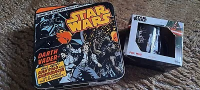 £4.99 • Buy Star Wars Tin Metal Lunchbox Storage Box + Mug Gift Set