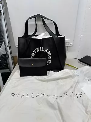Stella McCartney Street Style Logo Shoulder Bag In Black • $289.88
