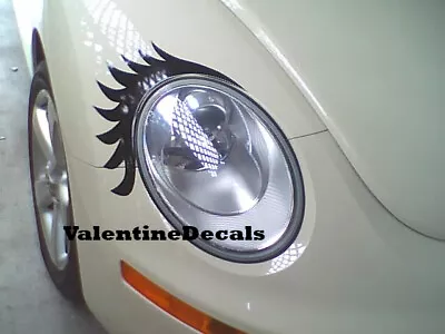 VW Beetle Eyelash EyeLid Decals 98 99 00 01 02 03 04 05 06 07 08 09 2010 11 12 • $15