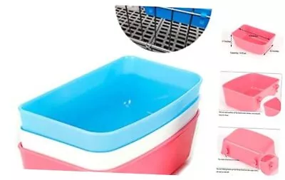 Rabbit Feeder Waterer Chicken 15 OZ Guinea Pig Cage Bowl Food Water Pack Of 3 • $20.46