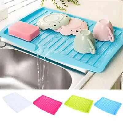 Washing Holder Dish Drainer Tableware Plate Tray Sink Drying Rack Drip Tray • $47.18