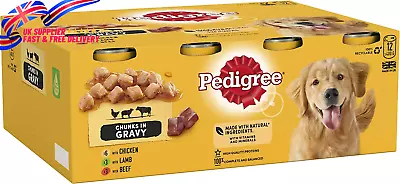 Pedigree Adult - Wet Dog Food - For Adult Dogs - Can Mixed Selection In Gravy • £20.88