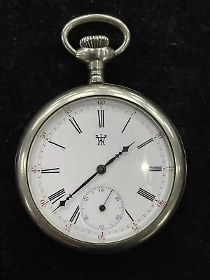 Vintage Waterbury Pocket Watch Nickel Silver Case • $9.99