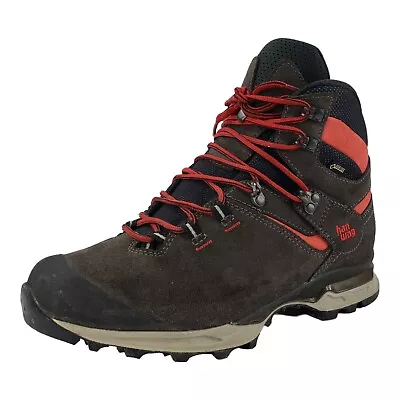 Hanwag Mens Tatra Light Gore Tex Boots Sz US 12 Asphalt Red Vibram Sole Lace Up • $149.77