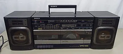 Vintage Sony CFD-444 Cassette Boombox AM/FM Stereo Compact Disc - Fully Working • $139.99