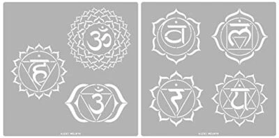 £23.45 • Buy #149 Chakra Mandala Wall Stencils Yoga Symbols For Meditation Om Metal