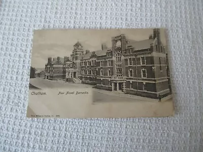 Old B/w Postcard   Chatham. New Naval Barracks. • £1.99